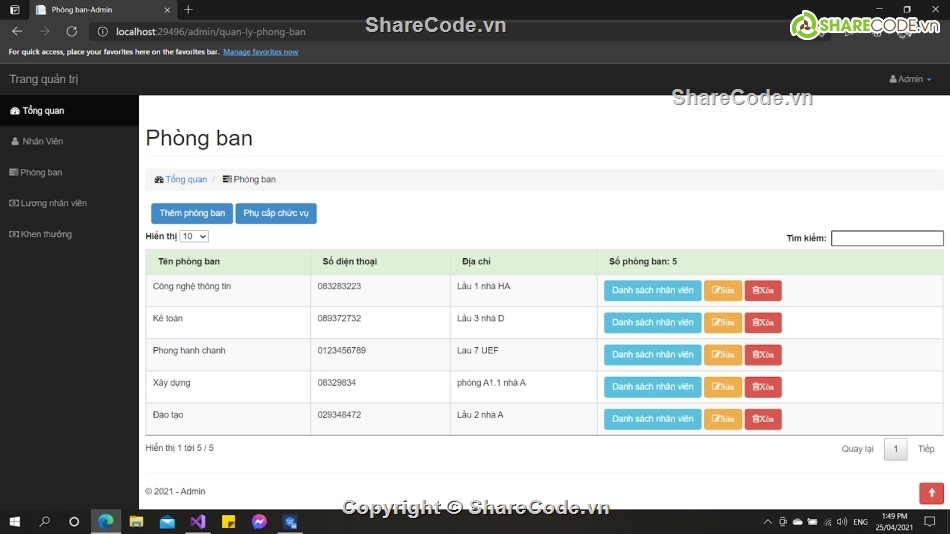 quản lý nhân sự,Quản lý nhân sự asp.net,web quản lý nhân sự,mvc asp.net,website quản lý,nhân sự